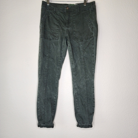Anthropologie Green Skinny Utility Ankle Pants 28 - Picture 2 of 7